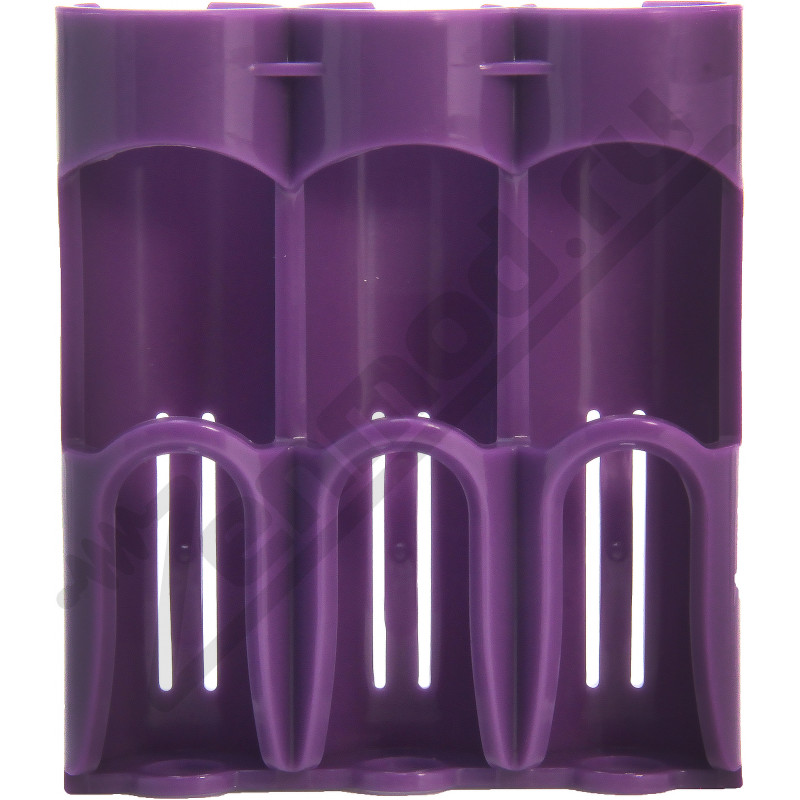 Фото и внешний вид — Кейс для аккумуляторов 3x18650 Efest Purple