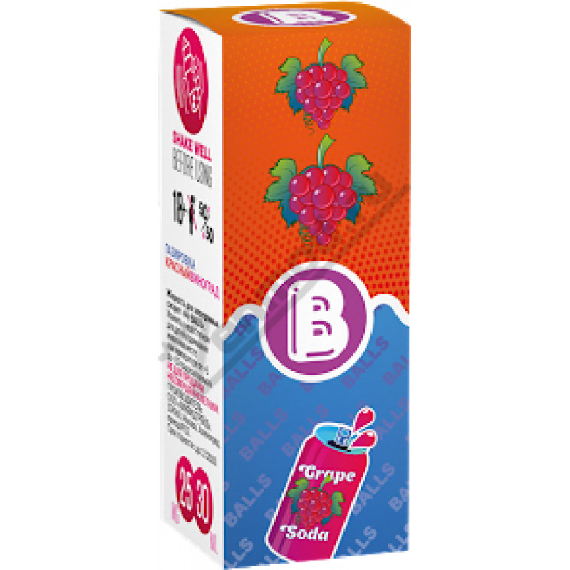 Фото и внешний вид — MY BALLS SALT - Red Grape Soda 30мл