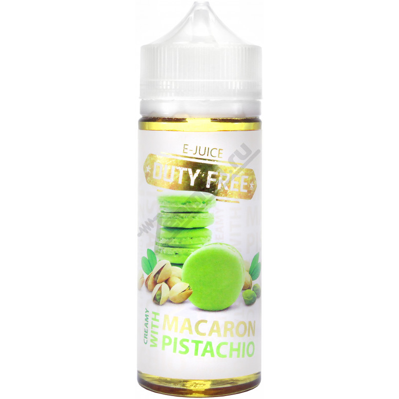 Фото и внешний вид — DUTY FREE WHITE - Creamy Macaron with Pistachio 120мл