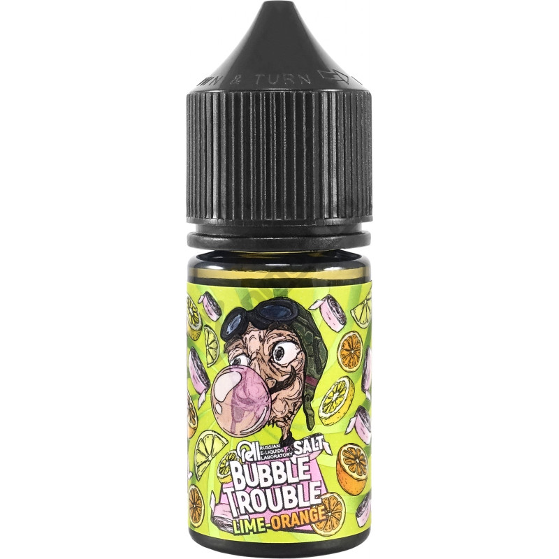 Фото и внешний вид — Bubble Trouble SALT - Lime-Orange 30мл