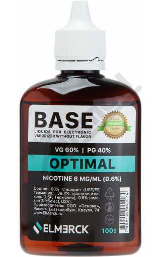 Основа NICSELECT Optimal 100мл 6мг